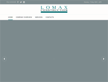 Tablet Screenshot of lomaxconstruction.com